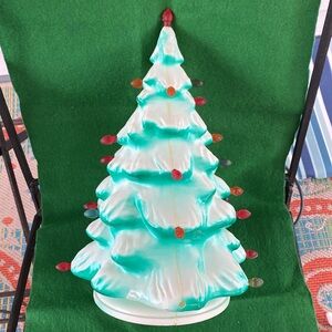 Union Products Blow Mold Plastic ChristmasTree 12”Vintage